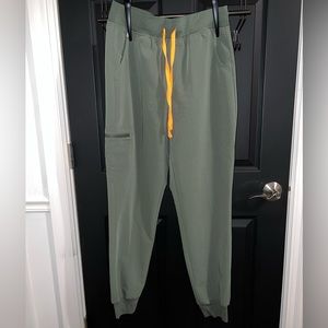 High Waist Figs Joggers Medium Womens Moss